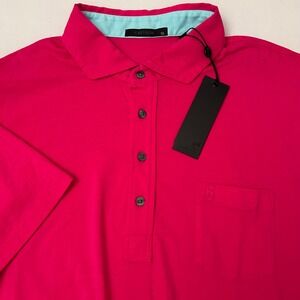 Greyson Spirit Polo Men's XL Pink Pima Cotton‎ Pocket Golf Shirt Casual NEW
